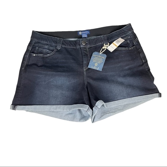 NEW DEMOCRACY cuffed Jean Shorts Size 24W - Picture 4 of 9